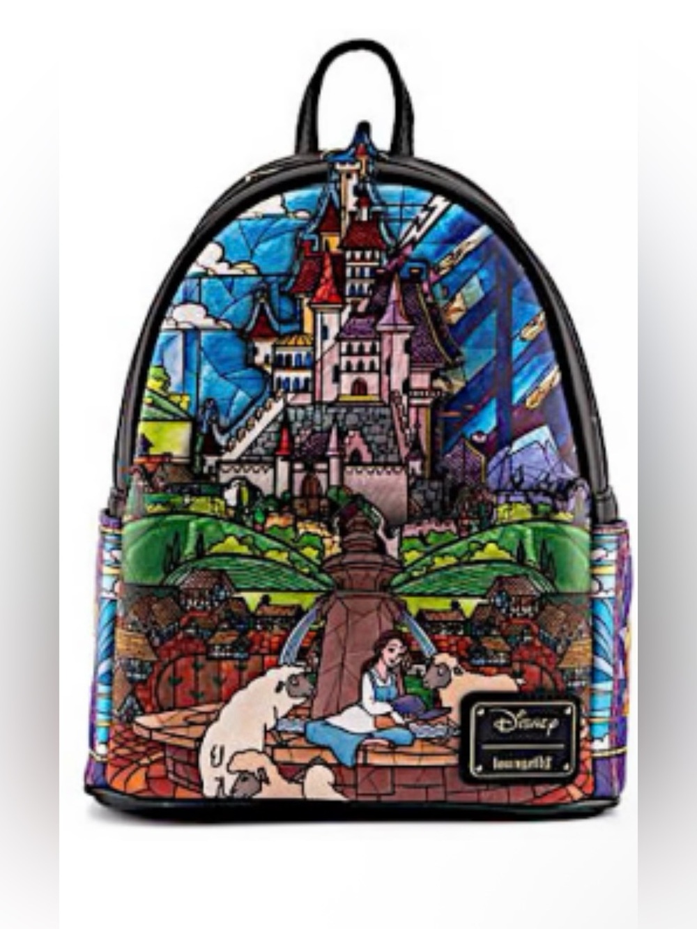Loungefly Beauty and the Beast Stained Glass Mini Backpack